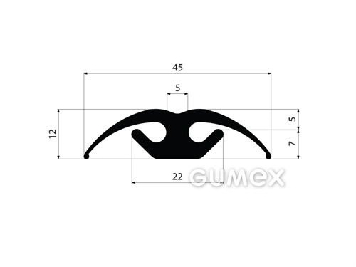 GUMMIPROFILE T-FORM - EPDM